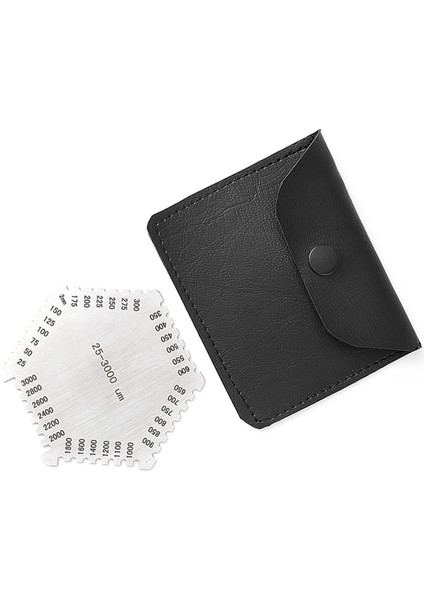 10 Adet Islak Film Tarağı 25-3000UM Kalınlık Göstergesi Yüksek Doğruluk Paslanmaz Çelik Depolama Çantası (Yurt Dışından) fırsatları