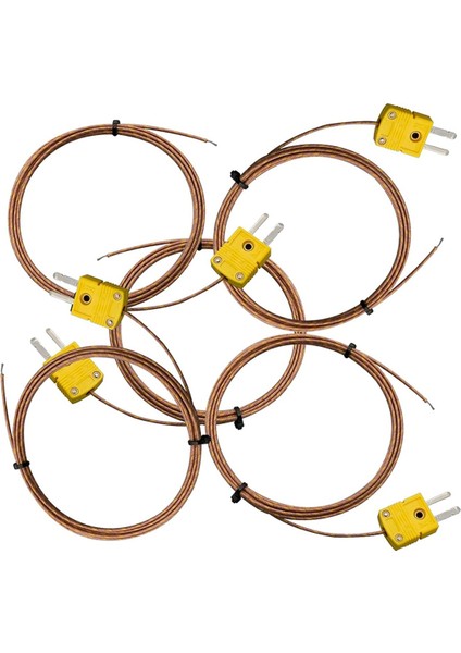 5pcs Yüksek Doğruluk K Tip Mini Konnektör Termokupl Sıcaklık Prob Sensörü, 1 Metre Uzun Ölçüm Aralığı -50 ° C-480 ° C (Yurt Dışından)