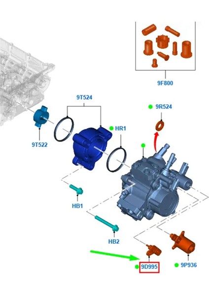 BK2Q-9D995-AA BK2Q9D995AA 1793886 Ford Transit Tourneo V362 Ranger Mazda BT50 Pro (Yurt Dışından) fiyatları
