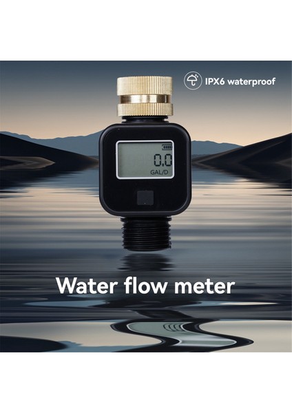 Su Akışı Ölçer Ipx6 Pirinç Giriş Ipli ile Su Geçirmez Dış Mekan Hortum Hortum Su Deposu Çim Sprinkler A (Yurt Dışından) fiyatları