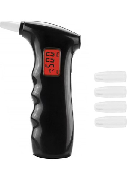 Breathalyzer, Taşınabilir Dijital Nefes Alkol Test Cihazı, 5 Ağızlık ile Kişisel Ev / Parti Kullanımı Için LCD Dijital Ekran (Yurt Dışından)