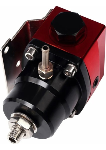 Siyah-Kırmızı Ayarlanabilir Yakıt Basınç Regülatör Kiti Yağı 0-100PSI Gösterge -6AN 6AN (Yurt Dışından) modelleri