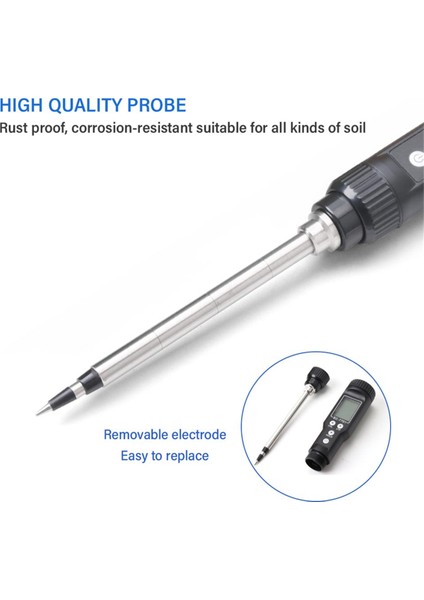 EC-7701 Akıllı Toprak Ec Metre 0.0-10.0ms/cm Toprak Test Cihazı Veri Logger Hidroponik Dikim Bahçesi Için Temp Analizörü (Yurt Dışından) fiyatları