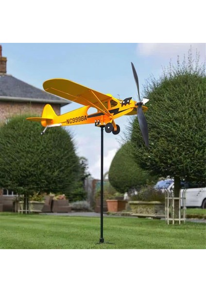 3D Rüzgar Dönen Metal Uçak Hava Dalısı Açık Çatı Rüzgar Yön Göstergesi Hava Dövme Bahçe Dekorasyonu, S (Yurt Dışından) fiyatları