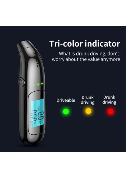 Sürüş Önleme Için Ekran Şarj Edilebilir Dijital Breathalyzer ile Taşınabilir Breathalyzer (Yurt Dışından) fiyatları