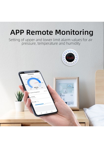 Tuka Basınç Sensörü Atmosferik Basınç Tespit Sıcaklık ve Nem ile Fonksiyon Akıllı Uygulama Bluetooth Mesh (Yurt Dışından) indirimleri