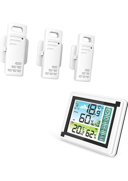 Hava Istasyonu Çalar Saat Termometre Higometre Dokunmatik Ekran Kablosuz Dış Sensör Güneş Drise Gün Batımı Higothermograf (Yurt Dışından) fiyatları