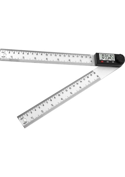 Dijital Ekran Açısı Cetveli, 2&#39;si 1 Arada Hassas Cetvel ve Dijital Açı Bulucu Önleyici, (ABS-200MM) (Yurt Dışından)
