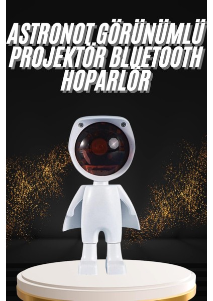 Zeroshop 180 Derece Dönebilen Astronot Masa ve Gece Lambası Projektör