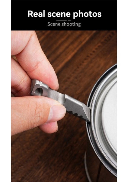 Çok Fonksiyonlu Küçük Titanyum Alaşımlı Crowbar Açık Şişe Açıcı, Kavanoz Taşınabilir Kolye Açılabilir (Yurt Dışından) fırsatları