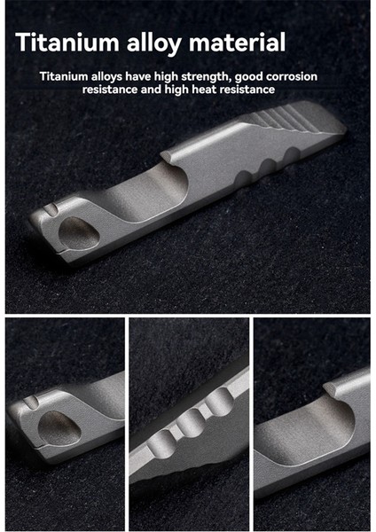 Çok Fonksiyonlu Küçük Titanyum Alaşımlı Crowbar Açık Şişe Açıcı, Kavanoz Taşınabilir Kolye Açılabilir (Yurt Dışından) indirimleri