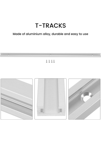 Alüminyum Çubuk Kaydırıcı T-Tracks T-Yuva Jig Armatürü Masa Testeresi Gösterge Çubuğu (500MM) (Yurt Dışından) fırsatları
