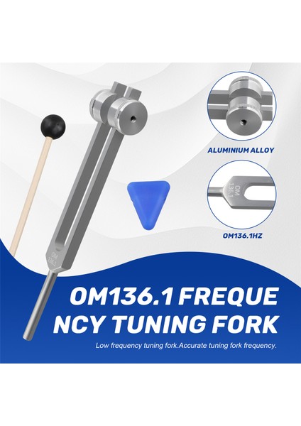 OM136.1Hz Alüminyum Alaşım Müzikal Ayarlama Çatal Enstrüman Kiti Ses Iyileştirme Ses Titreşim Araçları (Yurt Dışından) indirimleri
