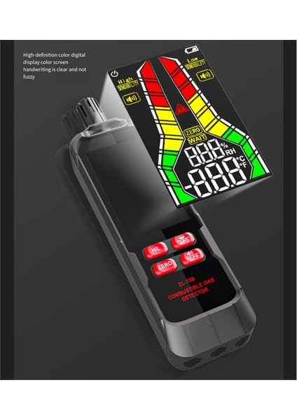 Elde Taşınabilir Gazlar Sızıntı Dedektörü Doğal Gazlar Sızıntı Konsantrasyon Analizör Ölçer Ses Işığı ZL72B Şarj (Yurt Dışından) fiyatları