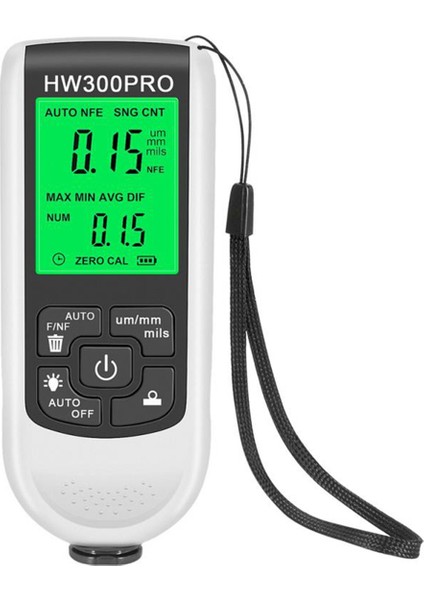 HW-300 Pro Koolum Kalıplık Ölçer 0-2000UM Araba Boya Film Kalınlık Test Car Otomotiv Boya Metre-Beyaz (Yurt Dışından) fiyatları
