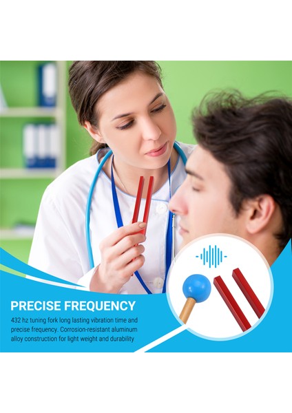 432 Hz Hammer ile Çatal Tuning Çatal, Ses Iyileştirme Terapisi ve Yoga, Alüminyum Alaşım Ayarlama Çatalı Kırmızı (Yurt Dışından) indirimleri