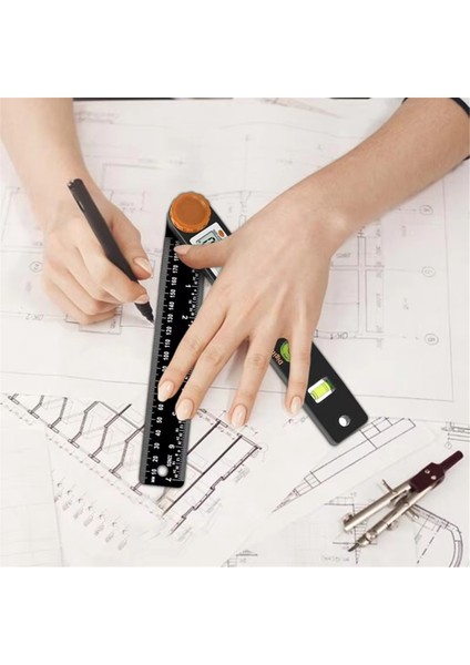 4&#39;ü 1 Dijital Ekran Açısı Cetvel Prostractor LCD Ekran Açısı Ölçüm Aracı Ağaç Işleme Aksesuarları (Yurt Dışından) fırsatları