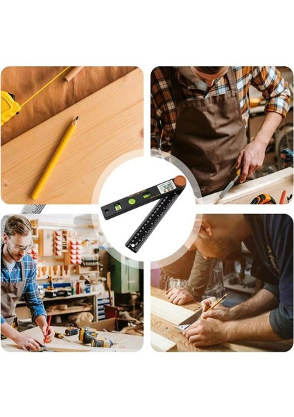 4&#39;ü 1 Dijital Ekran Açısı Cetvel Prostractor LCD Ekran Açısı Ölçüm Aracı Ağaç Işleme Aksesuarları (Yurt Dışından) indirimleri