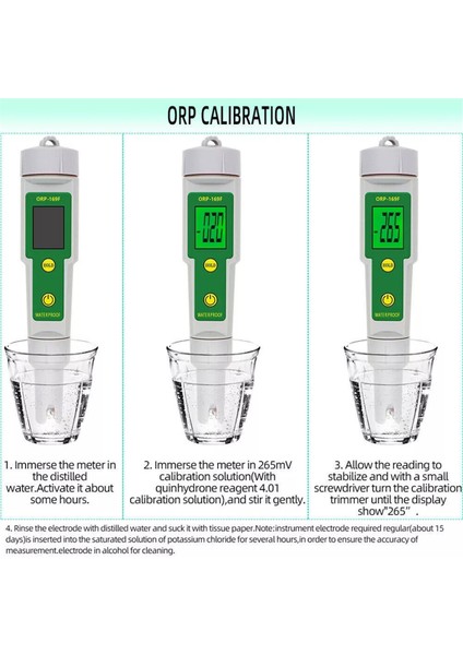 ORP-169F Su Geçirmez Orp Metre Yüksek Kalite Orp Metre Su Kalitesi Test Aracı Orp Test Cihazı (Yurt Dışından) indirimleri