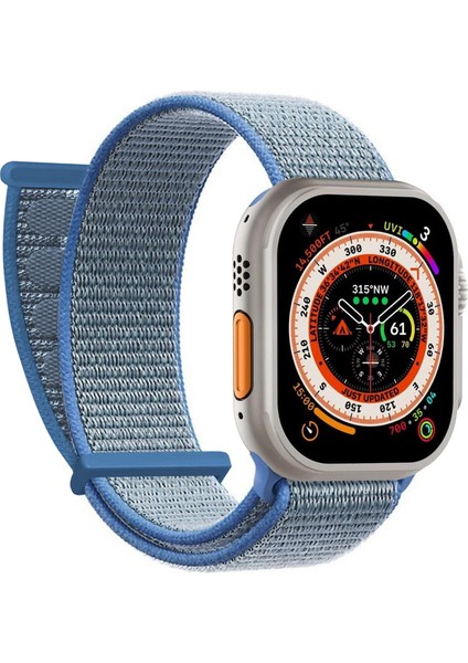 Apple Watch Series 11 46MM Hasırlı Kordon Woven Mavi