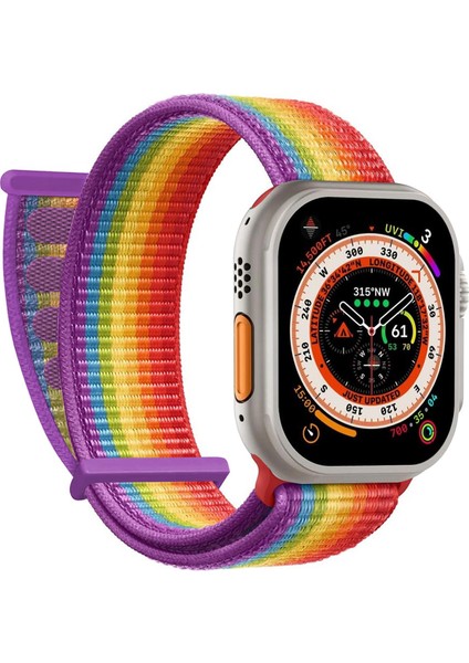Apple Watch Ultra 3 Hasırlı Kordon Woven Pride Edition