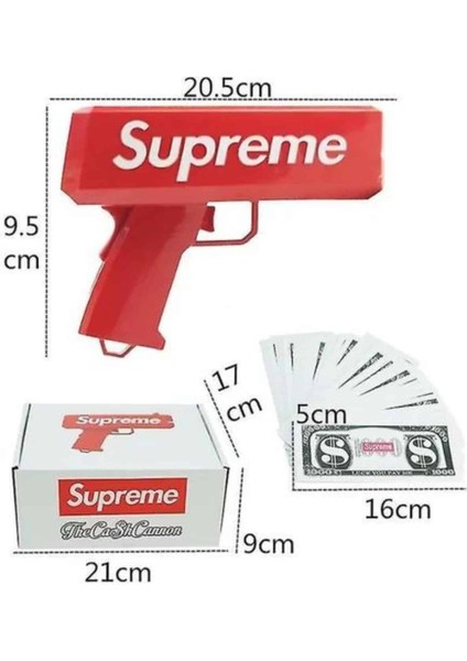 Zeroshop Çocuklara Özel Eğlenceli Para Saçma Makinası Parti Oyuncağı Kırmızı indirimleri