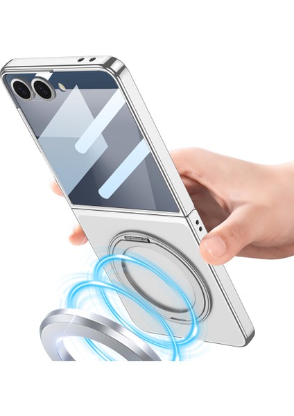 Galaxy Z Flip 7 M-Safe Şarj Özellikli Zore Kıpta Kpt-02 Standlı Kapak - Siyah indirimleri