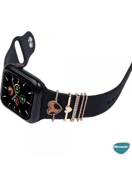 Apple Watch Se 3 40MM Kordon Süsü Charm Kalp ve Nazar Boncuğu indirimleri