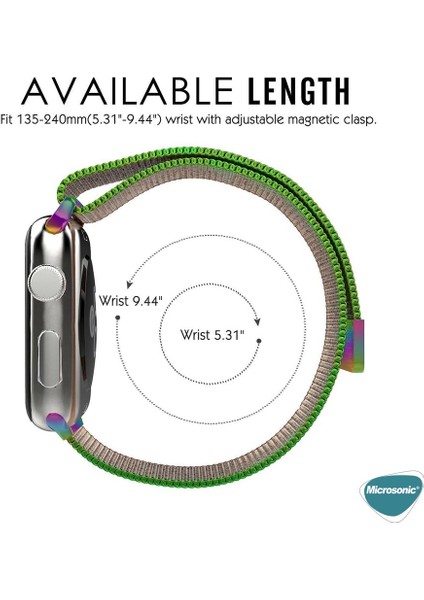 Apple Watch Se 3 40MM Kordon Luxe Metal Twist Iridescent modelleri