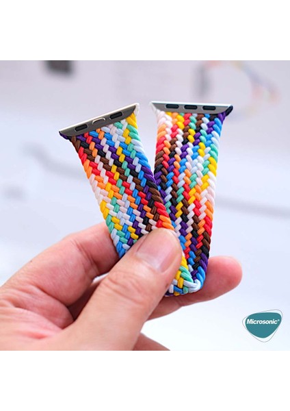 Apple Watch Se 3 40MM Kordon, (Medium Size, 147MM) Knitted Fabric Single Loop Pride Edition indirimleri