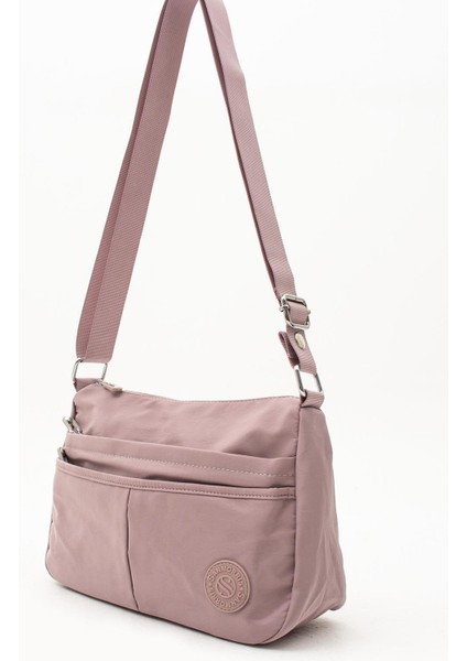 Kadın Suya Dayanıklı Kumaş Çok Gözlü Çapraz Askılı Okul Seyahat ve Omuz Çantası Pudra indirimleri