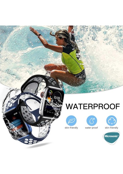 Apple Watch Se 3 40MM Kordon Rainbow Band Siyah Yeşil modelleri