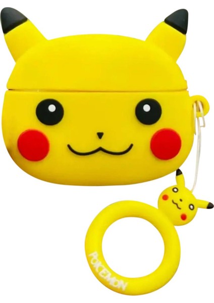 Airpods Pro 3 Kılıf Cartoon Figürlü Silikon Crtn-Fgr-Pkchu