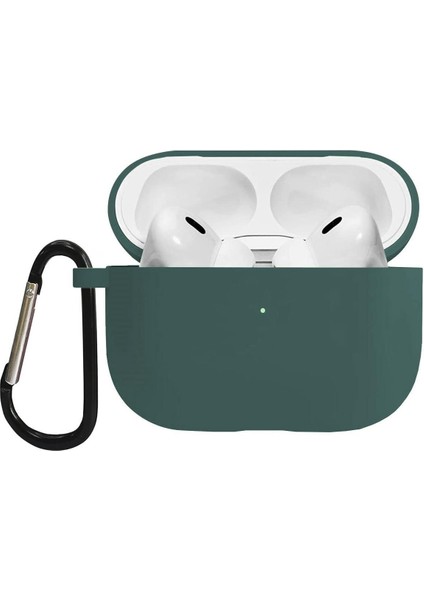 Airpods Pro 3 Liquid Silicone Lansman Koyu Yeşil