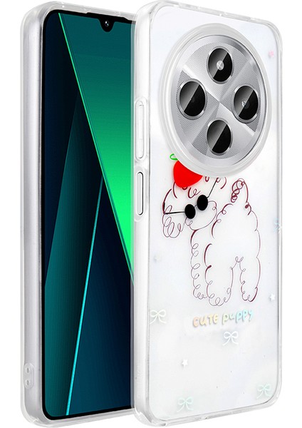 Redmi 14C 4g Kılıf Şeffaf Figürlü Zore Folk Sert Kapak - Çilek fiyatları