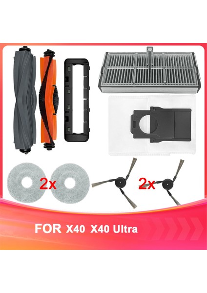 Dreame X40 Süpürge Aksesuarları Için Uygundur X40 Ultra Rag Toz Torbası Ana Tutkal Yan Fırça Fırça Kapağı (Yurt Dışından)