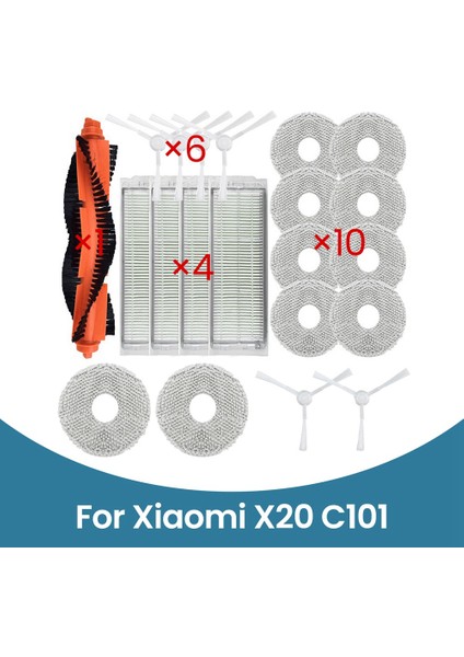 Xiaomi X20 C101 Süpürme Robotu Kiti Yedek Parça Aksesuarları,aksesuar Parçası Harici Üye (Yurt Dışından)