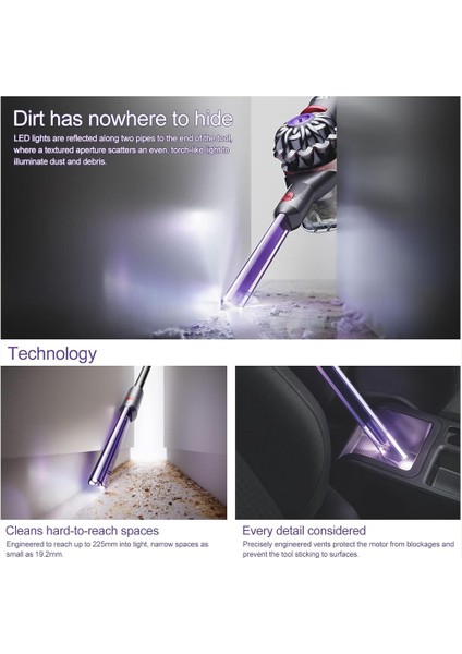 Dyson V7 V8 V10 V11 V15 Elektrikli Süpürge Parçaları Için LED Işık Borusu Dar Alan Aracı Esnek Uzatma Hortumu Yedek Takımı (Yurt Dışından) indirimleri