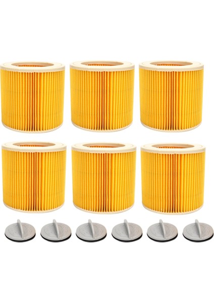 Karcher A2004/A2054/A2204/A2656 Elektrikli Süpürge Aksesuarları Için 6 Adet Filtre ve 6 Adet Elektrikli Süpürge Kilidi (Yurt Dışından) fiyatları