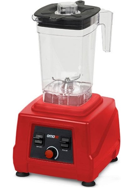 2 Litre Manuel Kırmızı Bar Blender, Kapaksız ve Sensörsüz Tasarım