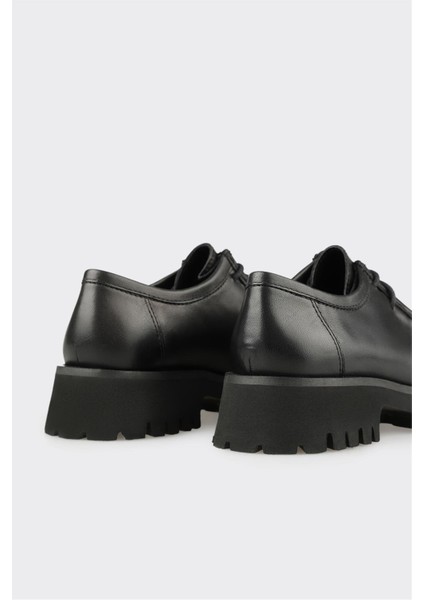 Siyah Deri Kadın Günlük Ayakkabı indirimleri