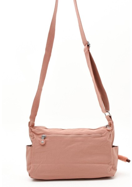 Kadın Orta Boy Bölmeli Suya Dayanıklı Krinkıl Kumaş Çapraz Askılı Omuz Çantası Pudra fiyatları