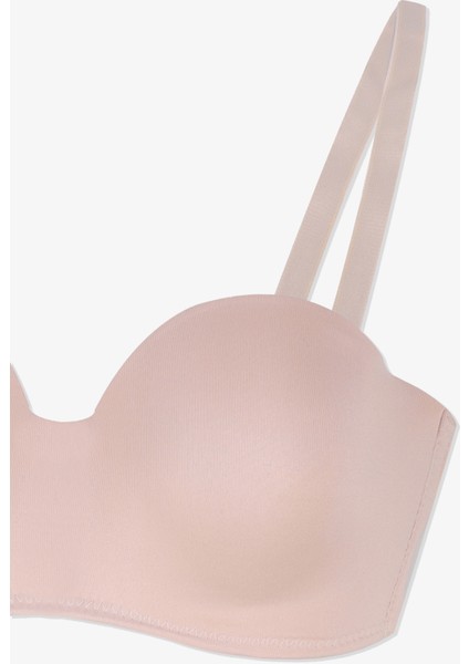 2'li Paket - Kadın Dolgusuz Mikro Straplez Sütyen