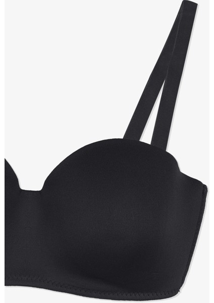 2'li Paket - Kadın Dolgusuz Mikro Straplez Sütyen