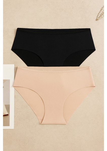 Kadın 2'li Kıl Lastikli Lazer Kesim Külot indirimleri