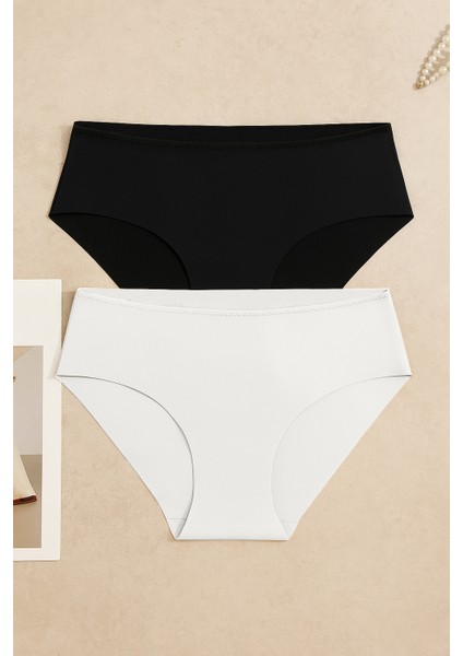 Kadın 2'li Kıl Lastikli Lazer Kesim Külot fırsatları