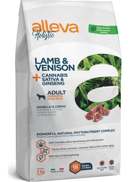 Holıstıc Adult Kuzu & Geyik Medıum/maxı 2kg