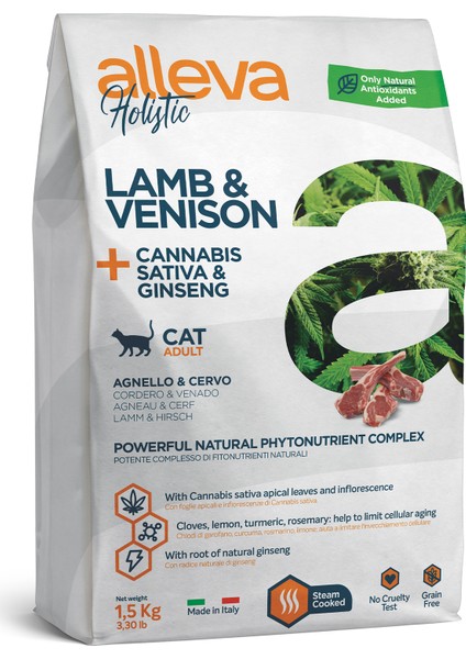 Holıstıc Kuzu & Geyik Yetişkin Kedi Maması 1.5kg