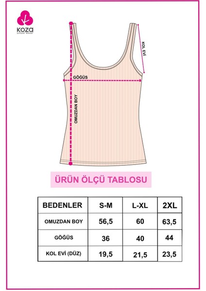 2'li Kalın Askılı Fitilli Atlet