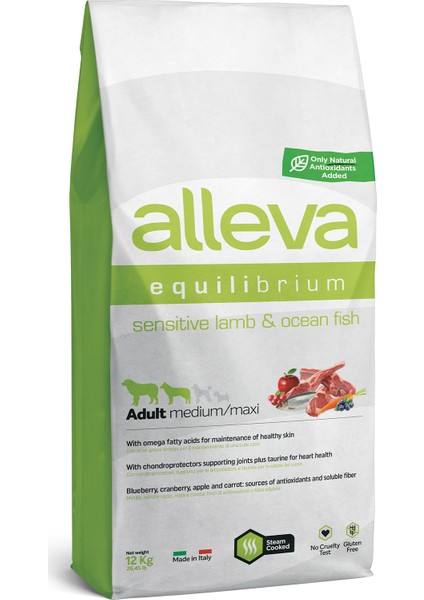Equılıbrıum Sensıtıve Kuzu Adult Medıum/maxı 12kg